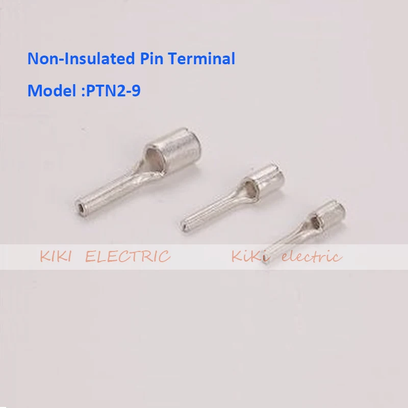 

PTN2-9 Non-Insulated Pin Terminal needle naked terminal / cold terminals for 1.5-2.5mm2 cable 1000pcs/bag wire connector