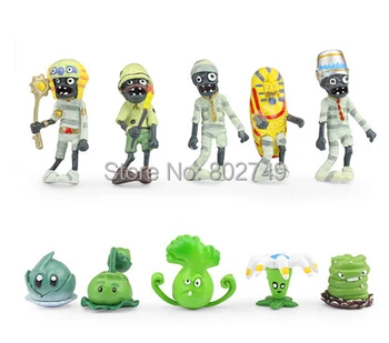 

10pcs/lot Plants vs. Zombies 2 PVC Action Figure Model Toys Dolls Chritmas Gifts