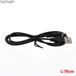 JCD 10 шт./лот Черный DC Мощность штекер кабеля USB к DC 2,5*0,7 2,5*0,7 мм 2,5 мм x 0,7 мм зарядный кабель 70 см