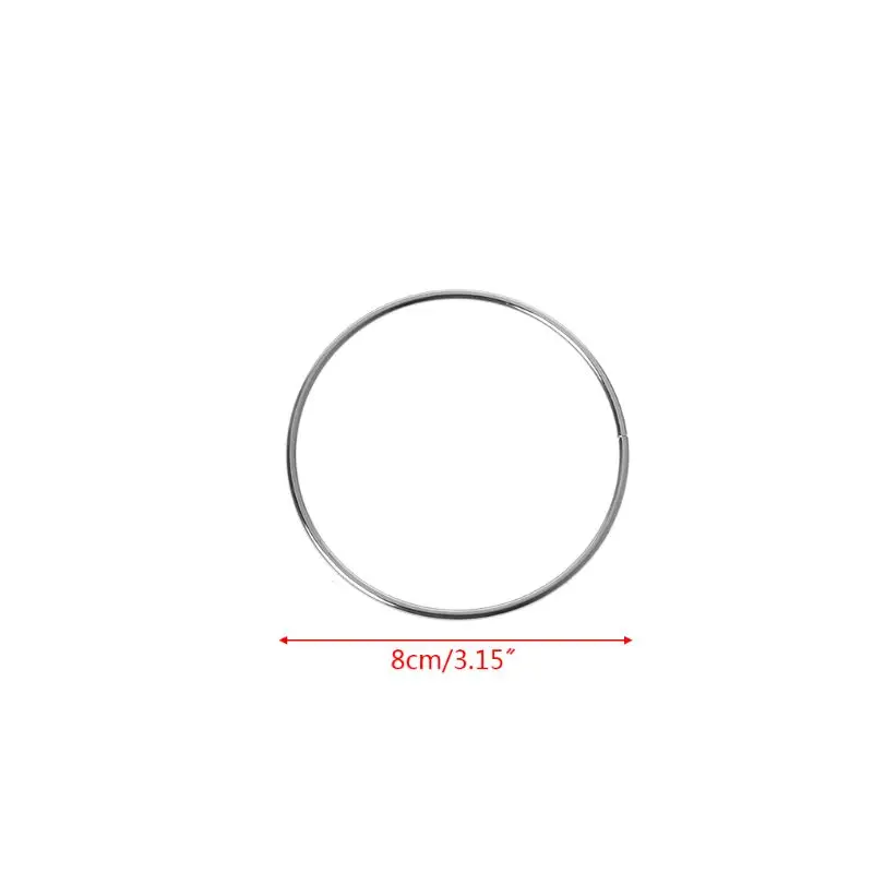 Круглый сварной металлический Ловец снов кольцо ремесло обруч DIY аксессуары 10 размеров - Цвет: 05