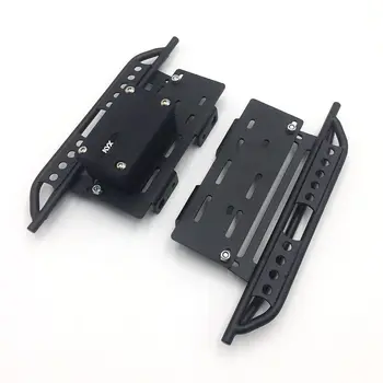 

1Set Model Car Simulation Metal Side Pedal 313mm Wheelbase Body Shell Pedals with Receiver Box for Axial scx10 scx10ll Girders