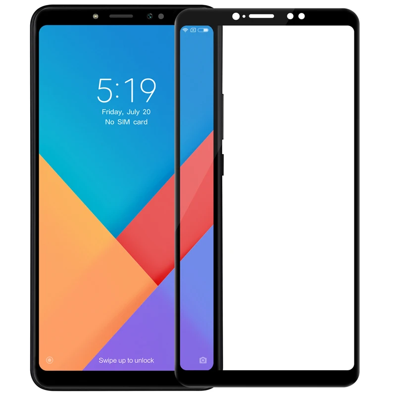 

For xiaomi mi max 3 glass screen protector full covered Nillkin 2.5d 9H 0.33mm thin for mi max3 tempered glass curved 6.9 inch