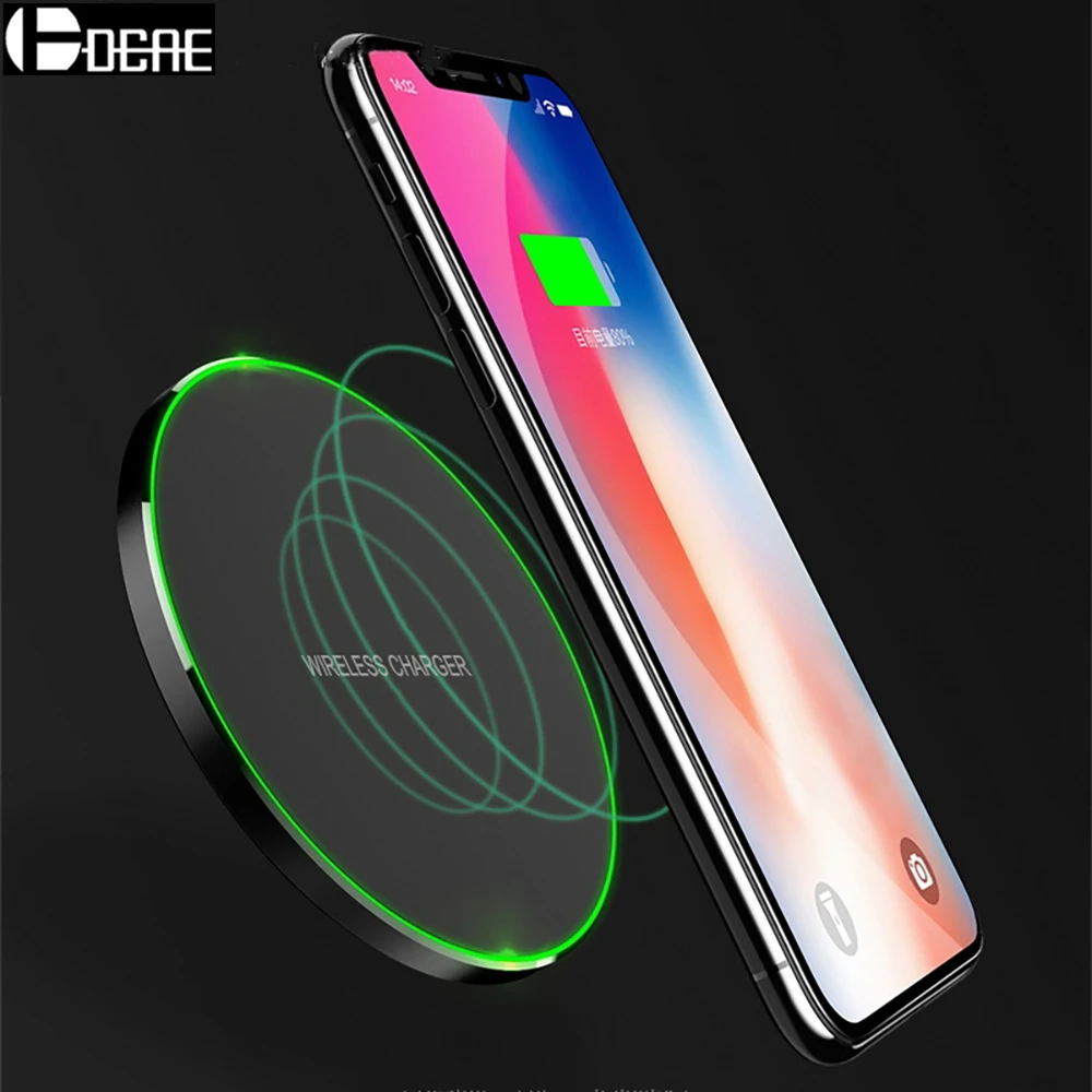 

DCAE 10W Qi Wireless Charger Fast Wireless Charging Pad For iPhone XS MAX XR X 8 Plus Quick Charge For Samsung S9 S8 Note 9 8 S7