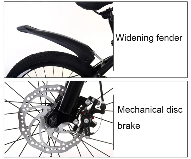 Взрослый горный велосипед односкоростной двойной дисковый тормоз амортизатор студенческий горный велосипед 20 дюймов