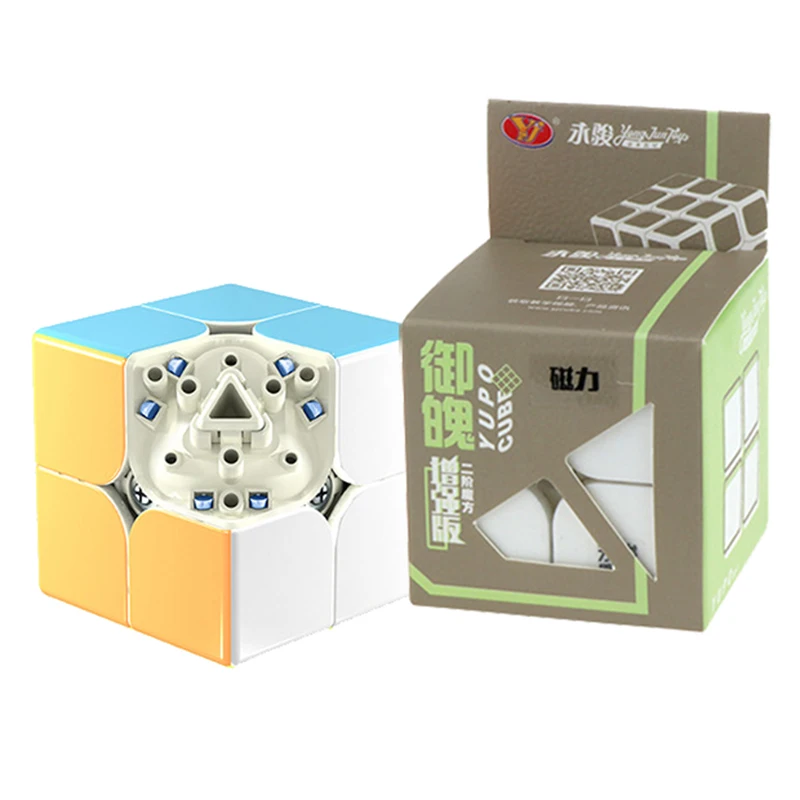 

YJ Yupo 2x2x2 Enhanced Magic Cube Magnetic Competition Speed Magic Cube Puzzle cubo magico Gifts Educational Toy for Children