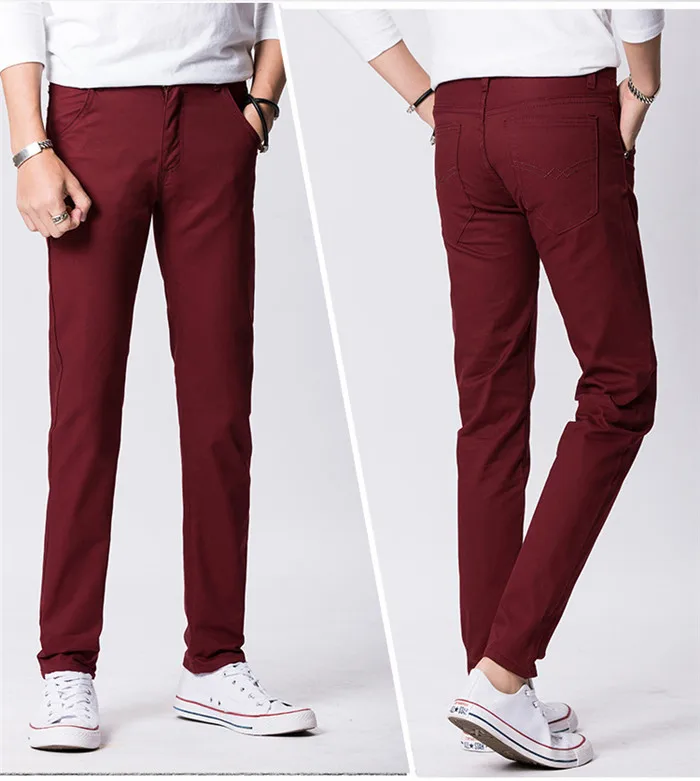 Новые повседневные мужские брюки хлопковые тонкие брюки прямые брюки модные деловые однотонные 9 цветные штаны мужские брюки, 919