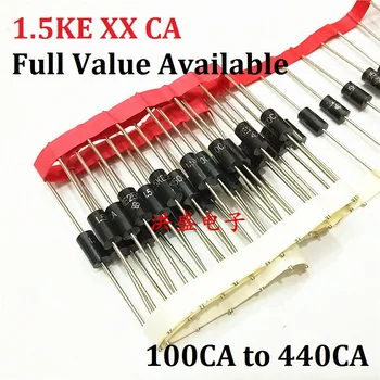 

20PCS TVS diode 1.5KE100CA/150CA/180CA/200CA/160CA/220CA120CA/130CA//250CA/300CA/350CA/400CA 440CA 1.5KE diodes Free Ship