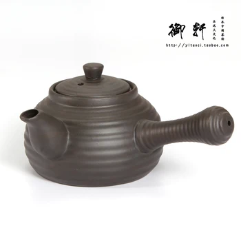 

Shipping teapot teapot tea set Yixing teapot kungfu teapot original ore thread side pot