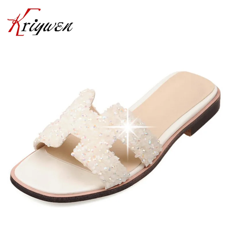 

2017 summer new Luxury brands slides Fashion slippers arrival women shoes high quality flat party sandals slippers shoes
