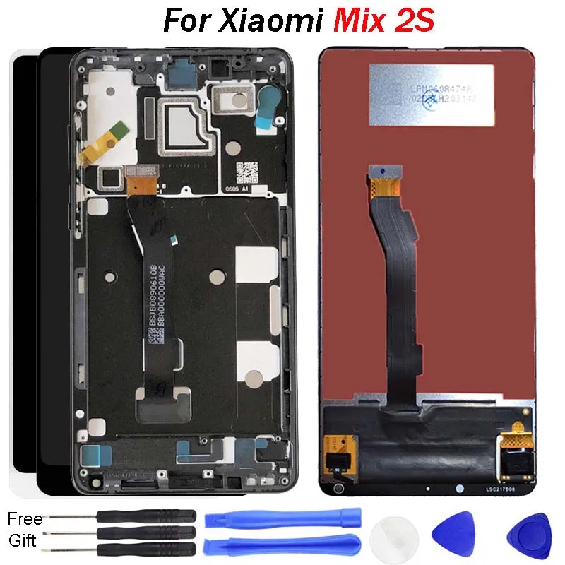 

Original For XiaoMi Mi Mix 2S Display 10 Touch Screen Panel Digitizer Assembly Frame tools For Mi Mix2S Mix 2S Screen replace