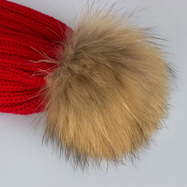 SIMPLESHOW Children Pompoms Winter Hat Scarf Set Girls Boys Winter Knitted Caps Scarves Kids Set 2 Pieces Warm Thack Hat Scarf