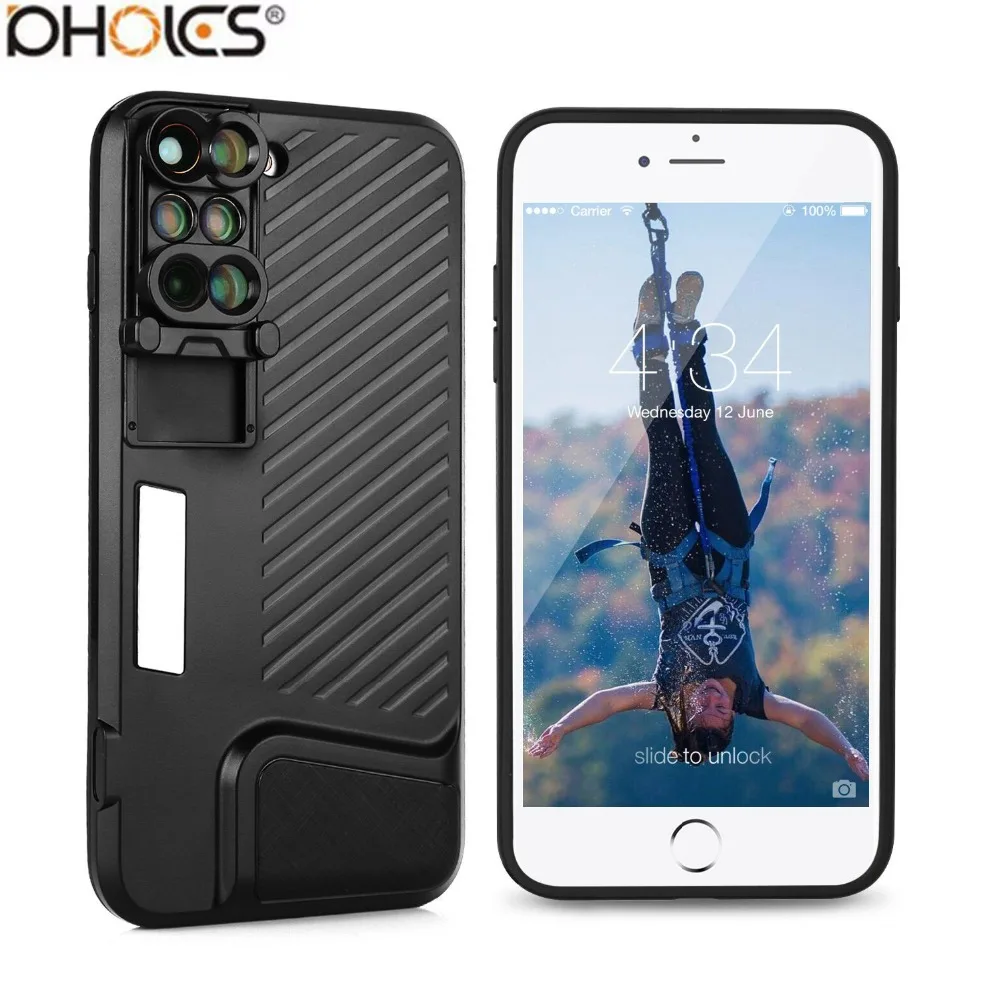 2017 8 Plus Dual Camera Lens Fisheye Wide Angle Macro Lens