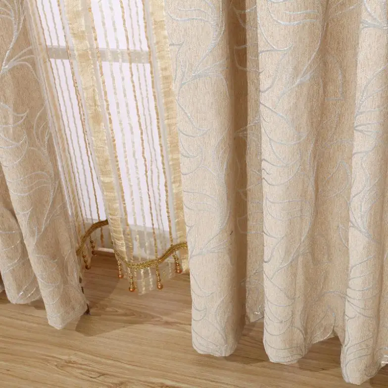 Cortinas de envÃo gratis sala de estar comedor kids niño de plata de alto grado jacquard.jpg Cortinas comedor