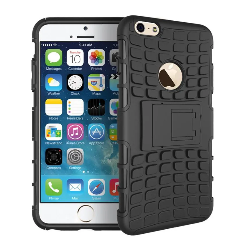 ForiPhone6CaseHardCoverSiliconeArmorShockproofHybridRugged