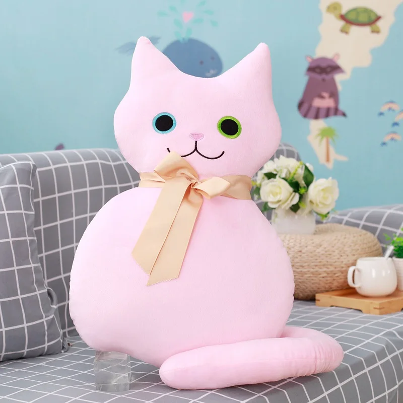 1 шт. 53 см Kawaii кошка плюшевые подушки мягкие мультфильм животных, игрушки для кошек диван Спальня Подушка Дети Рождество День рождения best подарок - Цвет: Pink