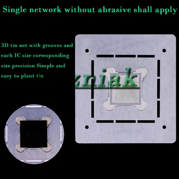 

3D Square hole net IC Chip BGA Reballing Stencil Kits Set Solder template for iphone A8 A9 A10