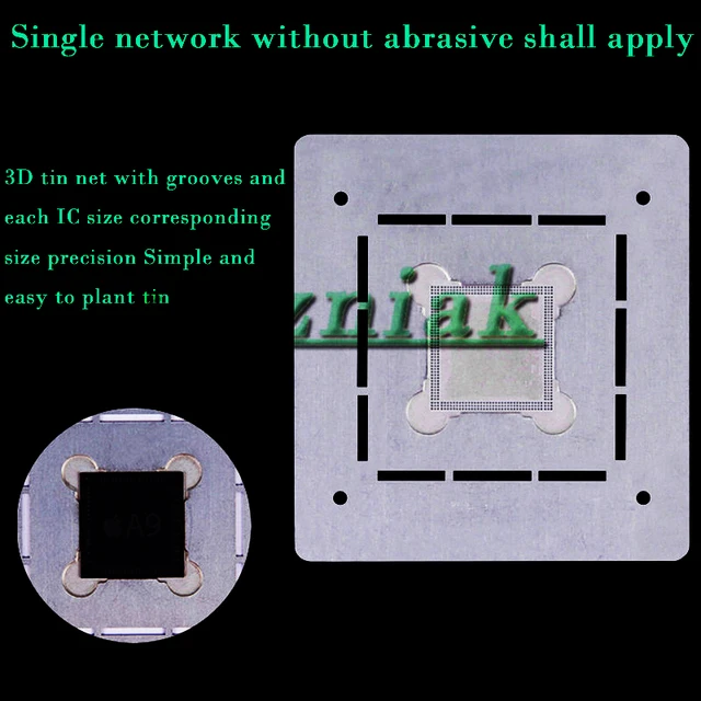 3d square hole net ic chip bga reballing stencil kits set solder