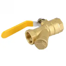 Y Тип латунь фильтр шаровой клапан 3/4 дюйма BSPP резьба для воды природного газа регулировать жидкости