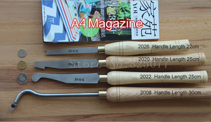 High Speed Steel A2008 A2020 A2022 A2026 Woodturning Hollowing Tools, HSS Woodworking Gouges JF1621 High Speed Steel A2008 A2020 A2022 A2026 Woodturning Hollowing Tools, HSS Woodworking Gouges JF1621
