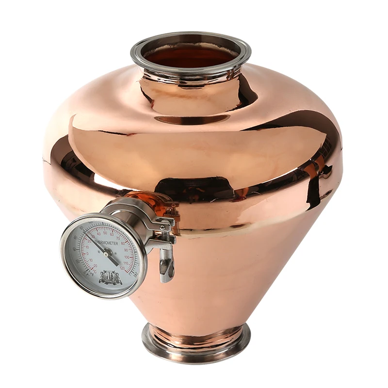 

Copper onion head 6,5 "159mm OD183mm x 6,5" 159mm OD183mm with tri-clamp 3/4"(19mm) OD50.5, Whiskey Helmet 25L