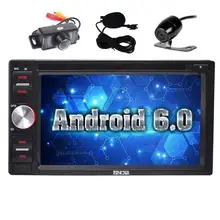 Free Front/Backup Camera+Android 6.0 Double Din Car DVD Player GPS Navigation 6.2”Car Stereo Radio Receiver Bluetooth Head Unit