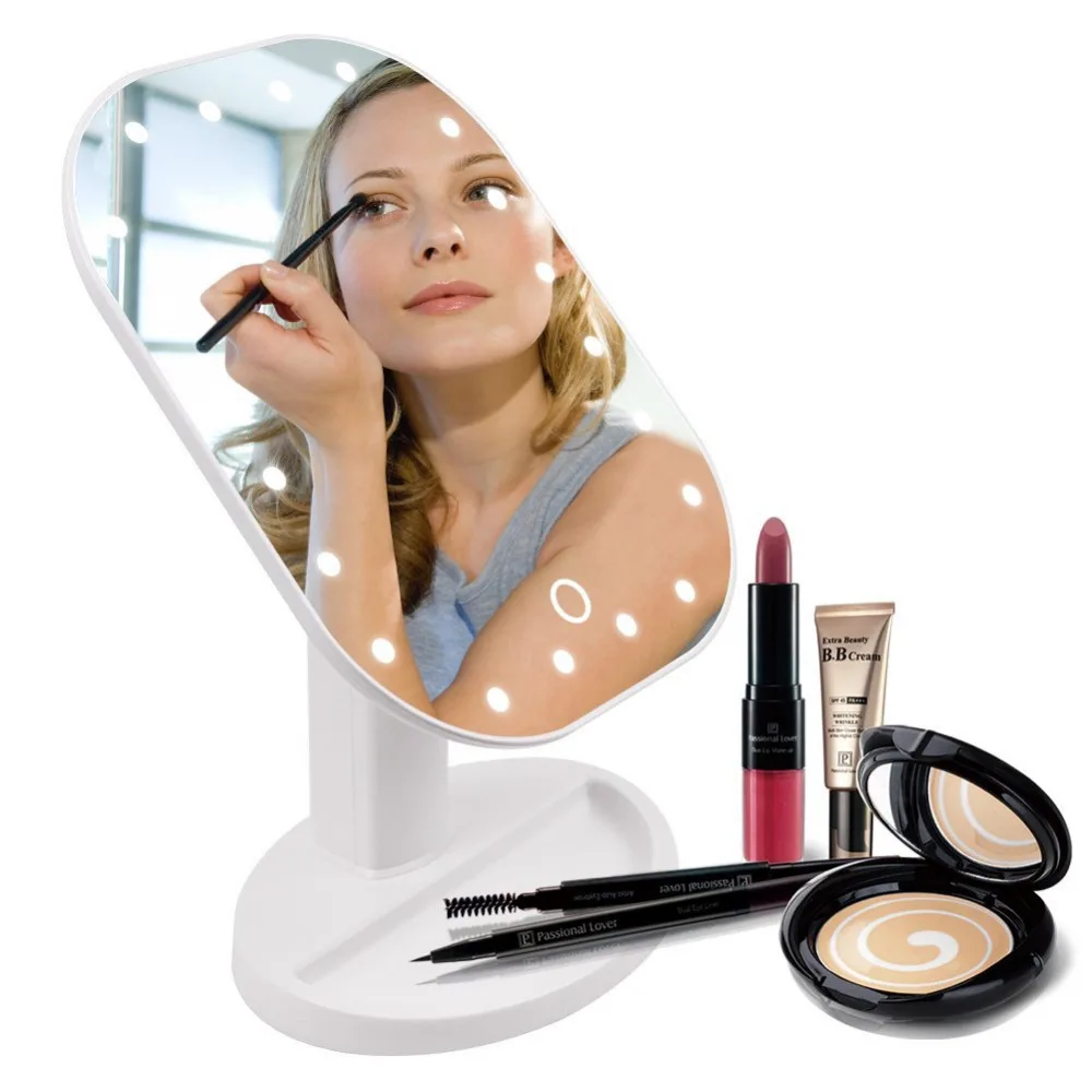 80 Degree Rotation Folding Mirror Portable Touch Screen Make Up Mirrors