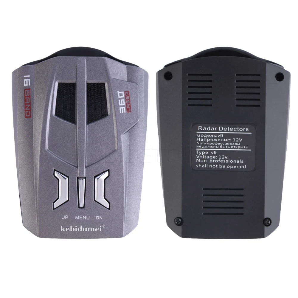 Kebidumei автомобильный радар-детектор V9 светодиодный дисплей лазерный анти 360 градусов сигнал тревоги антирадары, радар-детекторы высокого качества
