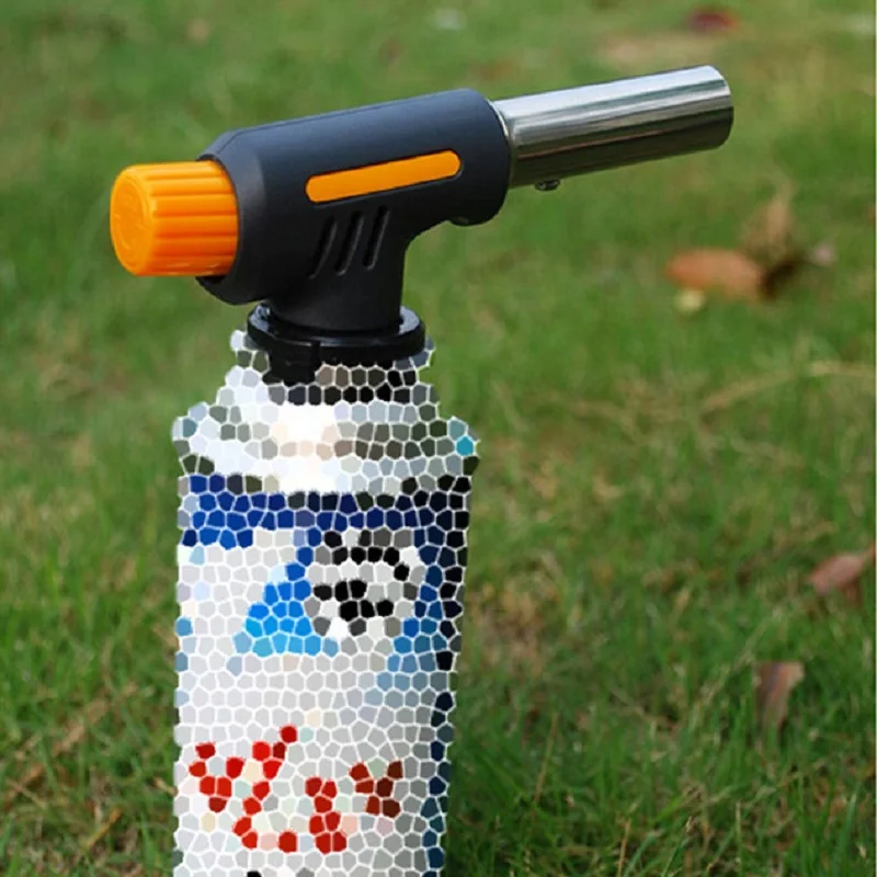 New Gas Torch Flamethrower Butane Burner Auto Ignition Camping Welding