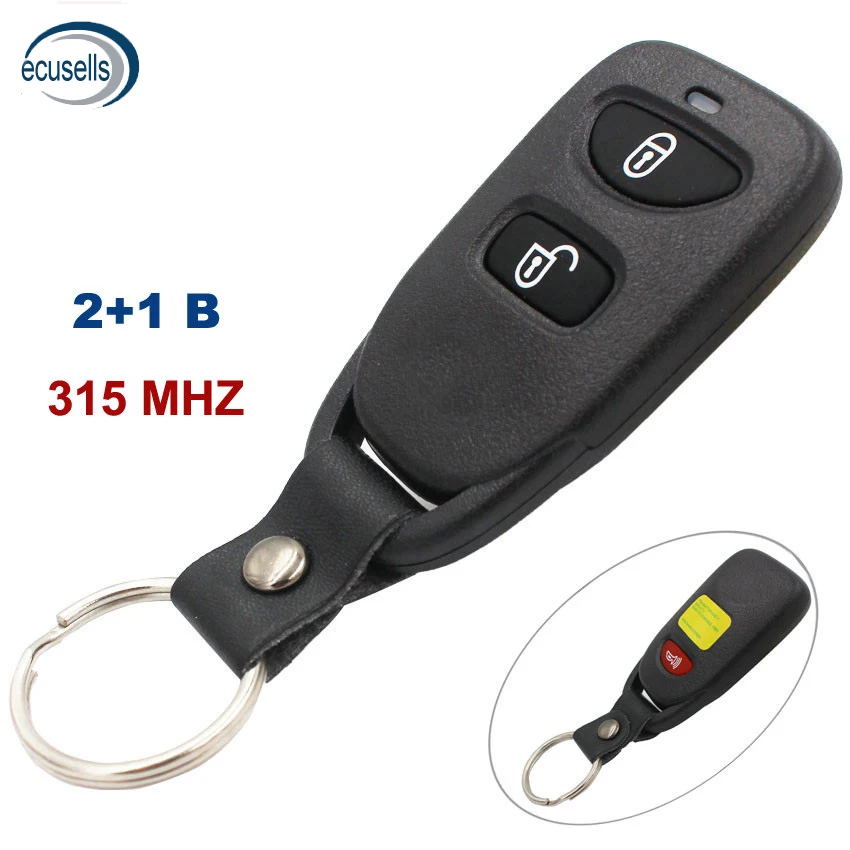 

10 PCS/LOT, 2+1 Buttons Remote Key 3 Buttons Key Control 315MHZ for Hyundai New Santa Fe