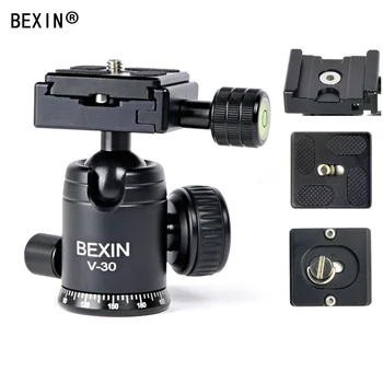 

360 degree rotating Portable Mini Camera Video Ball Tripod Head with 1/4" Threaded Quick Release Plate for Manfrotto