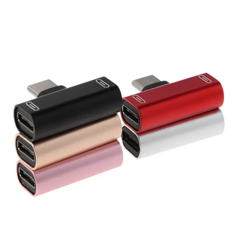 

Dual Type C USB-C Earphone Headphone Audio Charging Charger Adapter Splitter Convertor For Xiaomi 6 6X 8 Note3 Mix 2 Huawei Mate