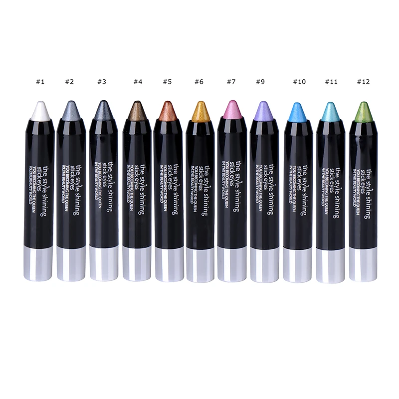 1pcs font b Eye b font Liner Eyeliner 12colors Glitter font b Eye b font Shadow