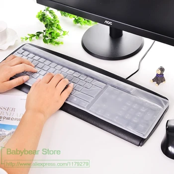 

Universal Silicone Keyboard Protector Cover Skin for Standard Size PC Computer Desktop Keyboards for 19 21.5 22.1 23 24 27 29 in