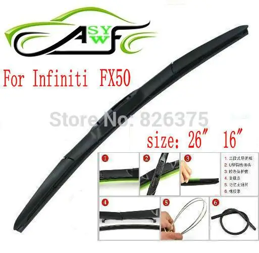 Free shipping car wiper blade for Infiniti FX50 Size 26