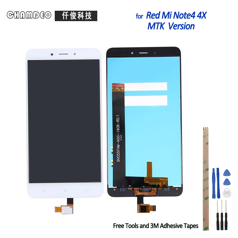 CHAMDEO для XIAOMI Redmi Note 4 4X ЖК дисплей и кодирующий преобразователь сенсорного экрана в