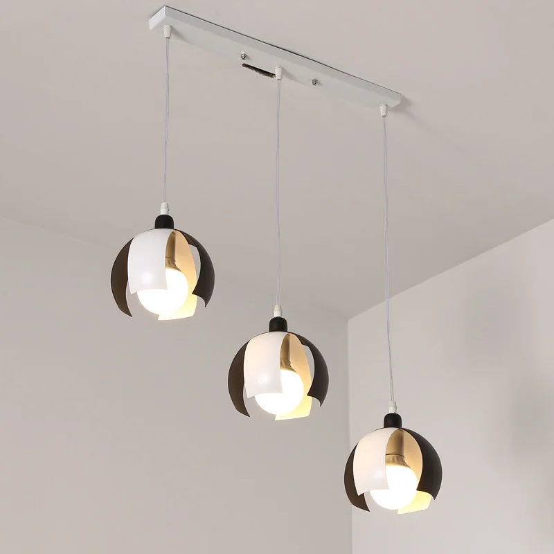 Современная железная Подвесная лампа E27 для столовой кухни 110 240 В|light fixtures|modern