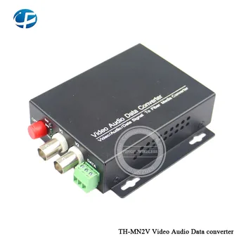 

High quality 1pair 2 Channels Fiber Optical Video Audio Data fiber media converter single mode 20KM Media Converter