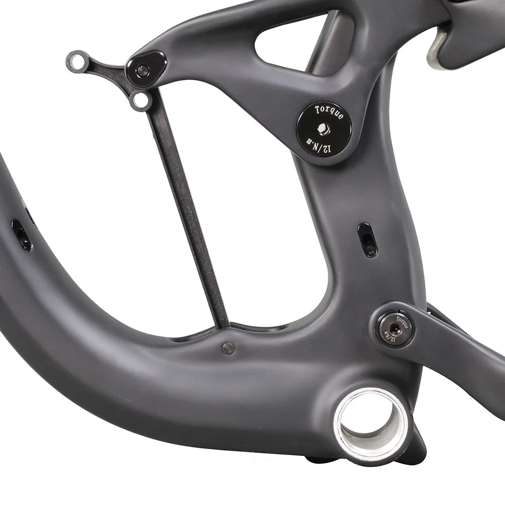 ICAN yeni Enduro 27.5er tam suspansiyon karbon da bisiklet iskeleti 210 55cm arka ok 148 12mm aks arac l yla 150mm arka seyahat P9 AliExpress