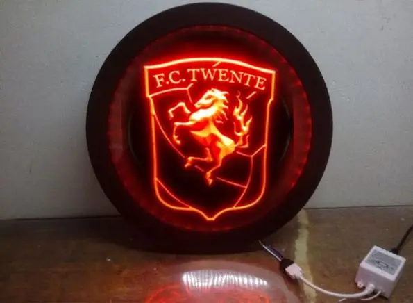 

FBHL-09 FC Twente Enschede Eredivisie RGB led Multi Color wireless control beer bar pub club neon light sign Special gift