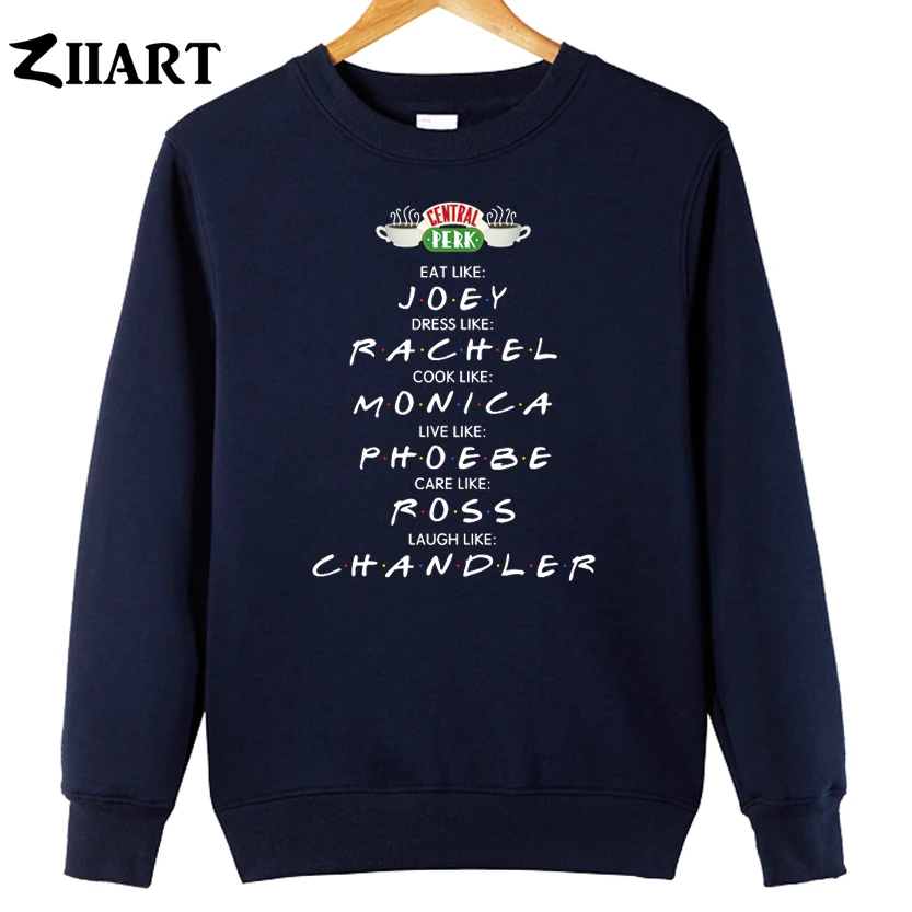 

friends central perk joey rachel monica phoebe ross chandler couple clothes girls woman cotton autumn winter fleece Sweatshirt