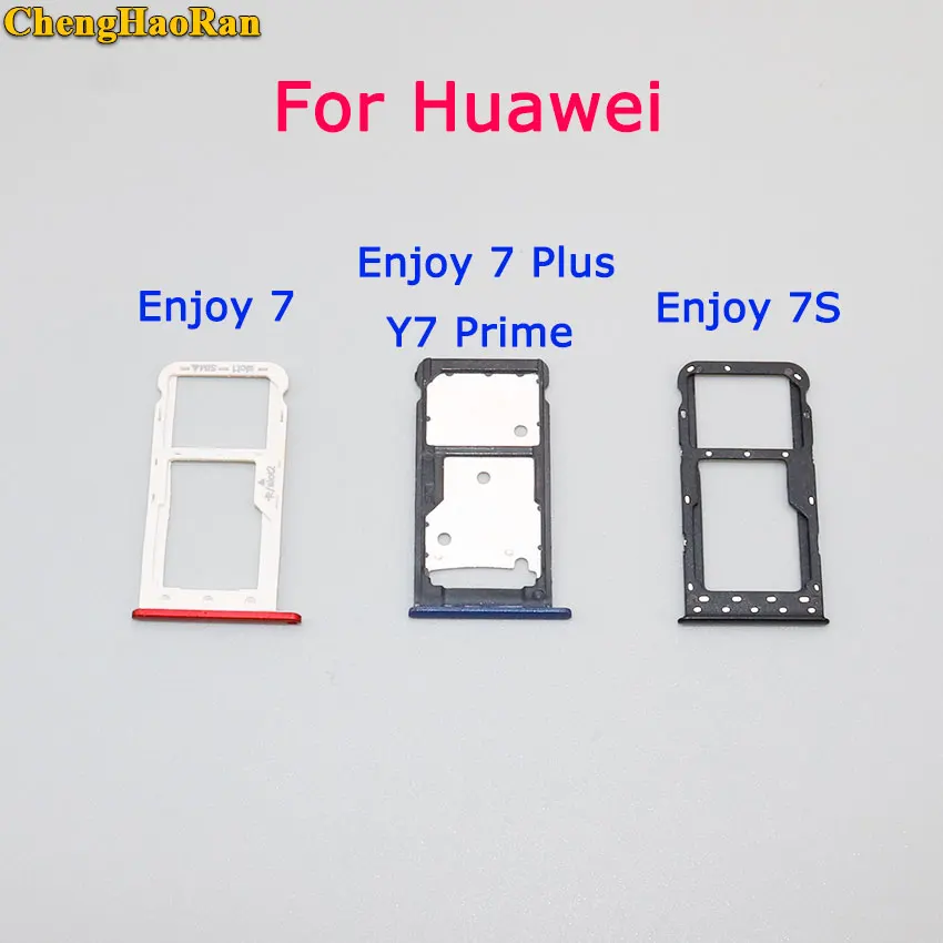 

ChegnHaoRan New for Huawei Enjoy 7 Plus / Y7 Prime Enjoy 7 7s SIM Card Tray & SIM / Micro S-D Card Tray