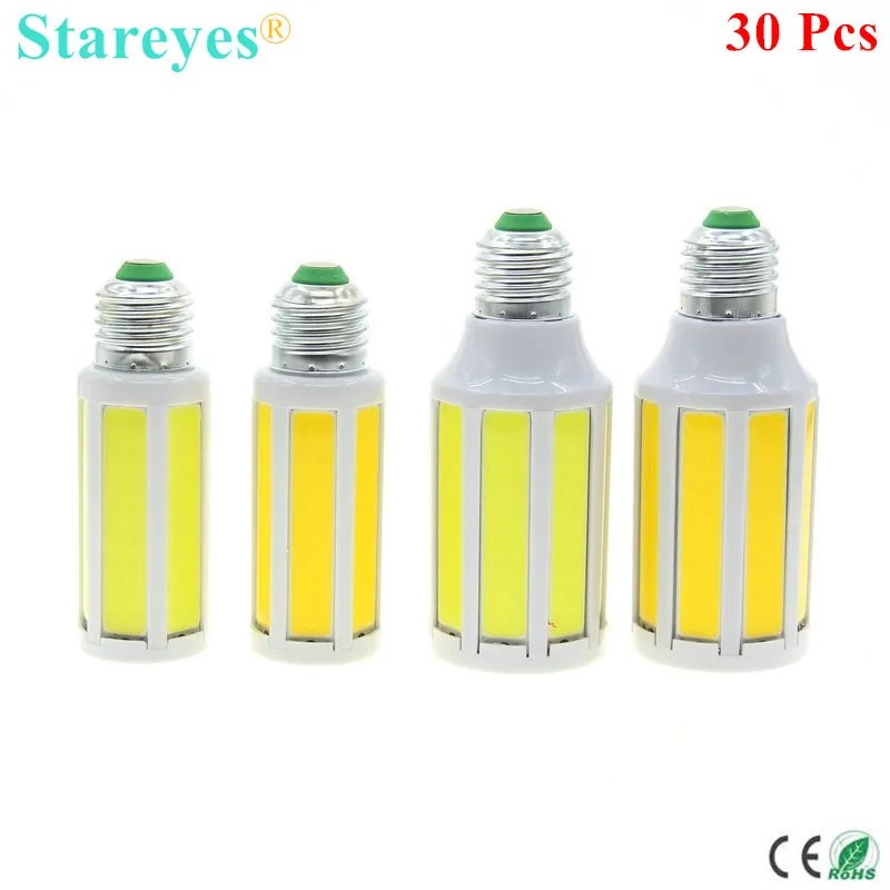 

30 Pieces High Brightness COB Corn Bulb 7W 12W SMD LED Light E27 E14 B22 LED desk light table Lamp downlight droplight lighting