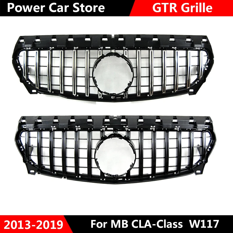 Передняя решетка для автомобиля GTR Style Mercedes Benz W117 CLA180 CLA200 CLA250 CLA260 CLA45 Для AMG 2013 2016/2017