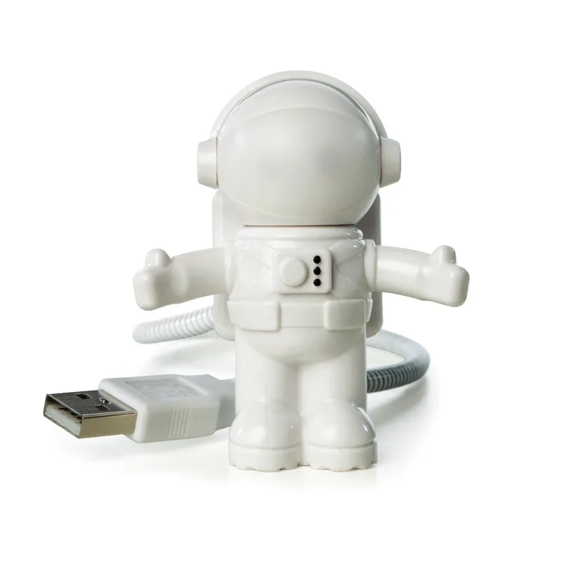 

2 pcs Desk Light DC 5V Pure White New Style Cool New Astronaut Spaceman USB LED Adjustable Night Light For Computer PC Lamp