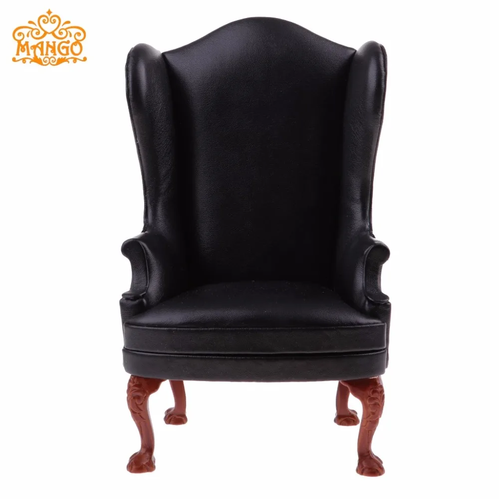 Doll Furniture miniature 1/6 scale Fabric wing chair model 