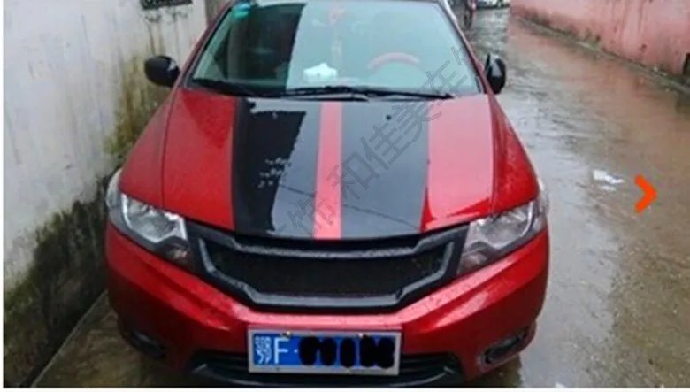 Fit for honda city 2009 2014 carbon fiber car grill high quality 