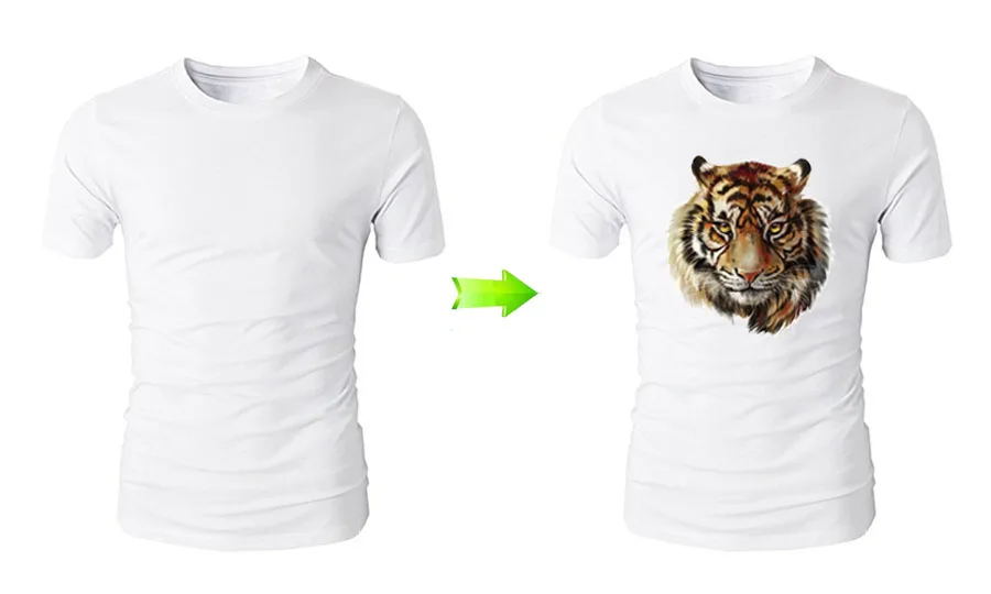 3D Tiger Iron On Patches Easy Print By Household Irons 2018 New T-Shirt Diy Decoration A-Level Washable Parches Ropa Patches4