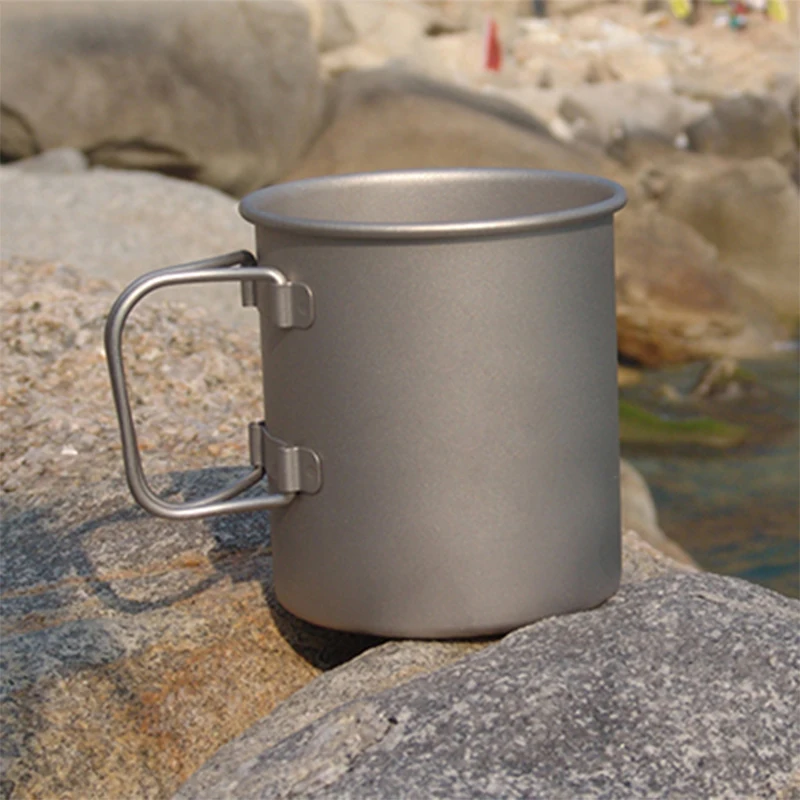 

Keith 350ml Coffee Mugs Titanium Camping Cup Drinkware Single Health Non-toxic No Odor No Scale Ultralight 56g KS811