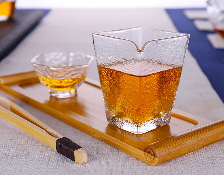 Японские художественные боросиликатные термостойкие стеклянные кувшин для чая чахай кунгфу-чайные аксессуары чаван черный чай посуда