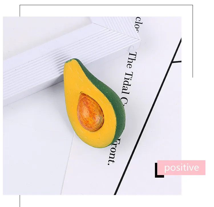 1 шт., миниатюрные 3D наклейки на холодильник из смолы, авокадо, папайя, кабошоны для рукоделия